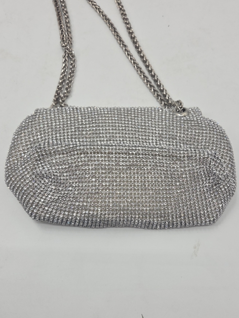 Silver Crystal Chain Shoulder Bag Or Cross Body Bag - Picture 13 of 16